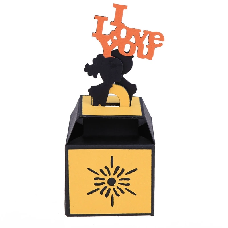 Hollow Out Folding Box Cutting Dies For DIY Scrapbooking Album