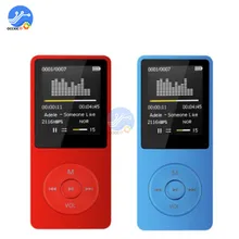 8 ГБ 1,8 дюймов экран MP3-плеер 160x128 английская версия ультратонкий MP3 музыкальный плеер синий красный Поддержка SD TF карта HIFI MP3 модуль
