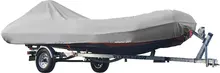 600D PU Coated Inflatable Boat Cover,Fits 12 3/4′ To 14′ Long, 6 1/3′ Wide, 16 1/2″ Tall.Size: 390-430X190X50cm