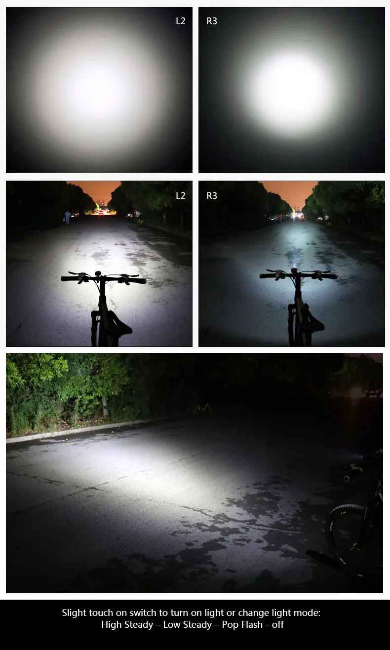 Flash Deal Deemount BCL-210 Bicycle Headlight Cycling R3 L2 LED Front Lighting USB Charge Touch Switch Water Proof Handlebar Lantern 3 Flash Deal Deemount BCL-210 Bicycle Headlight Cycling R3 L2 LED Front Lighting USB Charge Touch Switch Water Proof Handlebar Lantern 3