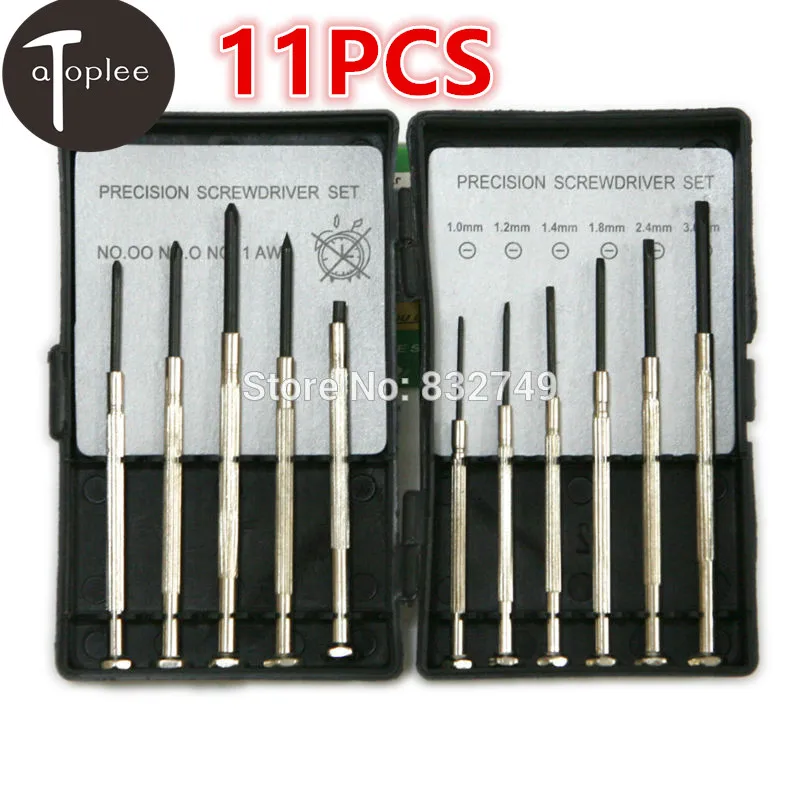 11pcs Mini Precision Screwdriver Set Repair Tools Kit For Twisting Screws of Watch Art Work Anti Rust | Инструменты
