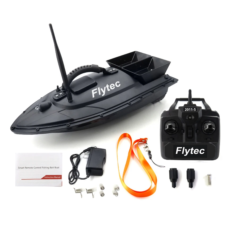 

Intelligent Remote Control Nesting Boats Locating Fish Positioning / 5.4km/H Maximum Speed RC Boat With Strong Blue Night Light