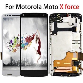 

LCD Display For Motorola Moto X Force XForce 5.4" Panel Assembly Touch Screen Digitizer Replacement with Full Frame Free Tools