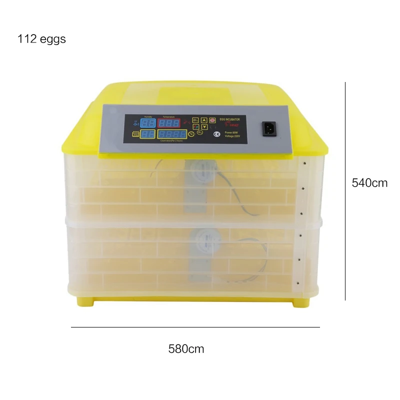 112 Egg Incubator Digital Fully Automatic Mini Egg Hatching Turning Machine