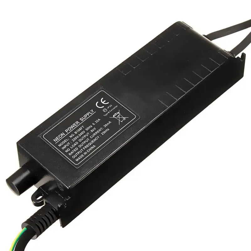 

8KV Neon Adjust Ballast Rectifier 30mA 220V Black Neon Electronic Sign Transformer Neon Power Supply EU Plug