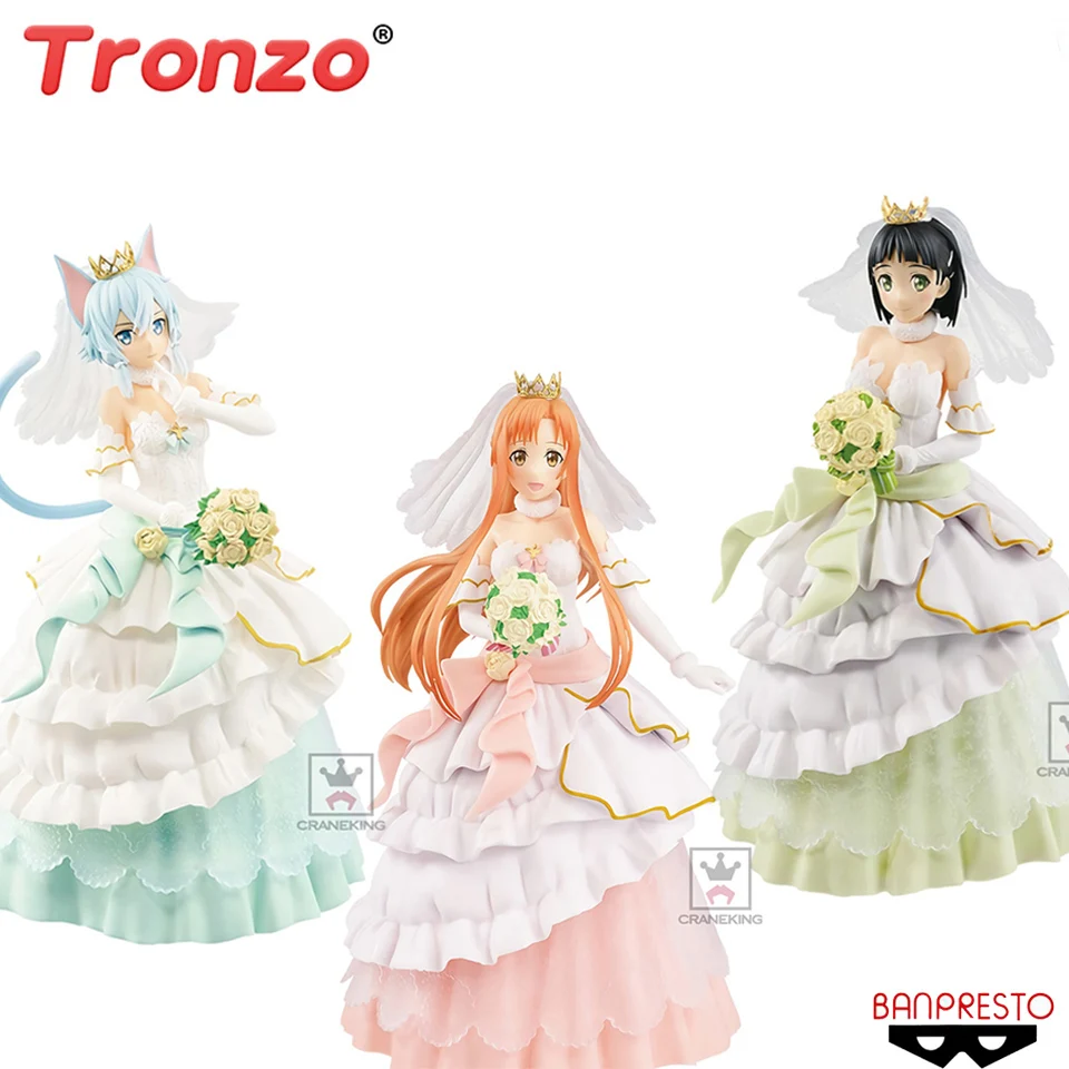 Фигурки героев мультфильма Tronzo фигурки онлайн Yuuki Asuna Asada Shino Kirigaya Suguha свадебные