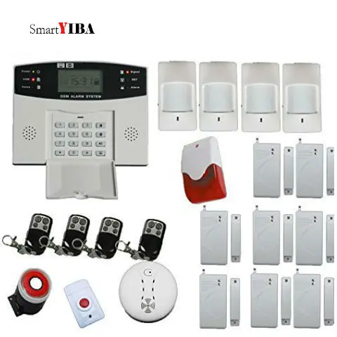 

SmartYIBA 433MHz Home Burglar Security Alarm System Czech/Spanish/French/English/Russian/Italian etc. Voice Prompt Alarm Kits