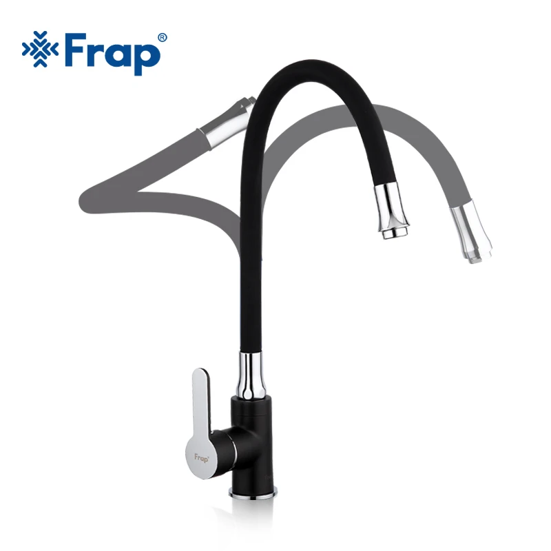 Frap New white black flexible Kitchen sink faucet brass 360 degree rotation torneira cozinha water tap mixer kitchen goods F4042