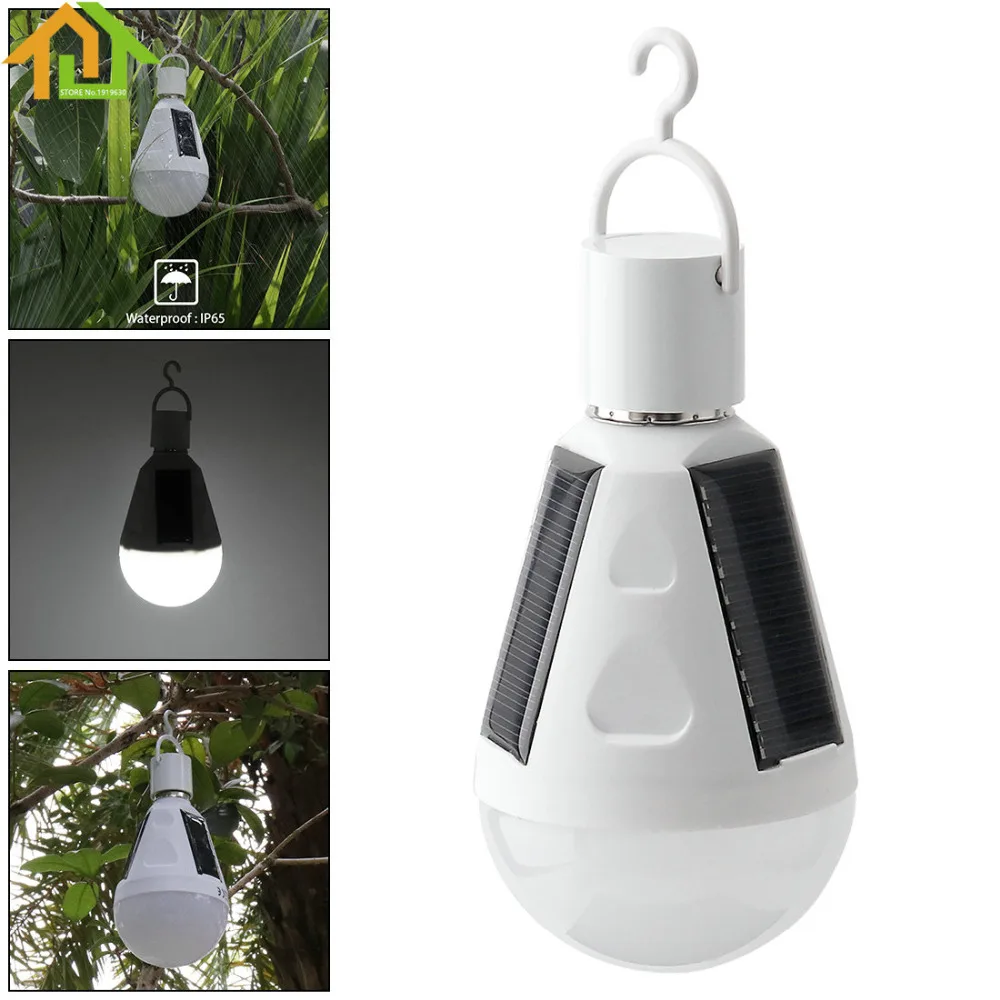 Portable Camping/Hiking/Fishing 7W LED Waterproof Solar Emergency Bulb