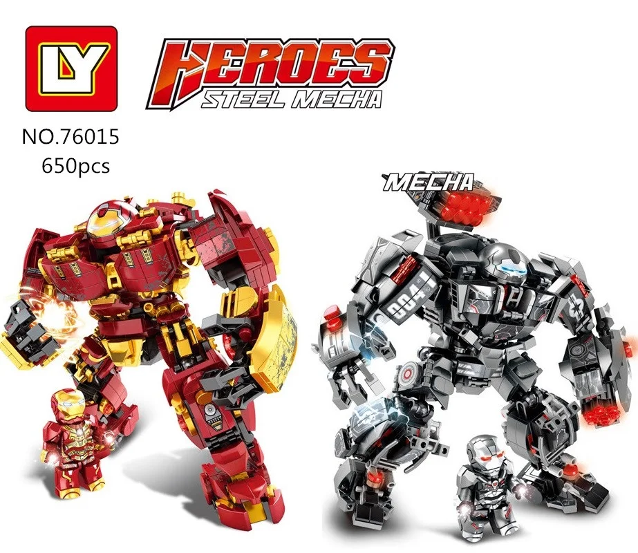 

LY76013 Super Heroes decool Avengers 2 Age Of Ultron Big Ironman Building Blocks bricks baby toys gift
