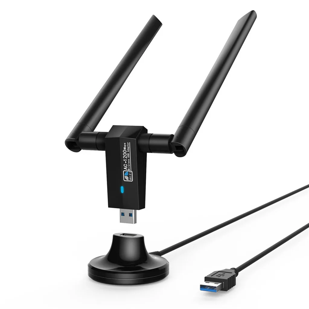 Двухдиапазонный Wi Fi адаптер 1200 Мбит/с 2 4 ГГц/5 ГГц беспроводной USB 3 0 антенна 802.11AC