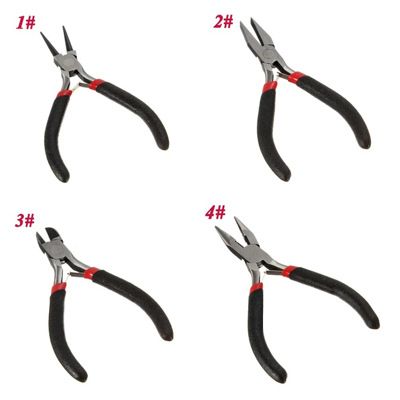 

8pcs Jewellery DIY Making Beading Mini Pliers Tools Kit Set Round Flat Long Nose New HVR88