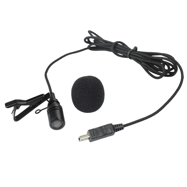 AIYIMA Professional External USB Microphone With Collar Clip For SJCAM SJ6 LEGEND SJ7 STAR SJ360 Studio Microphone For Computer