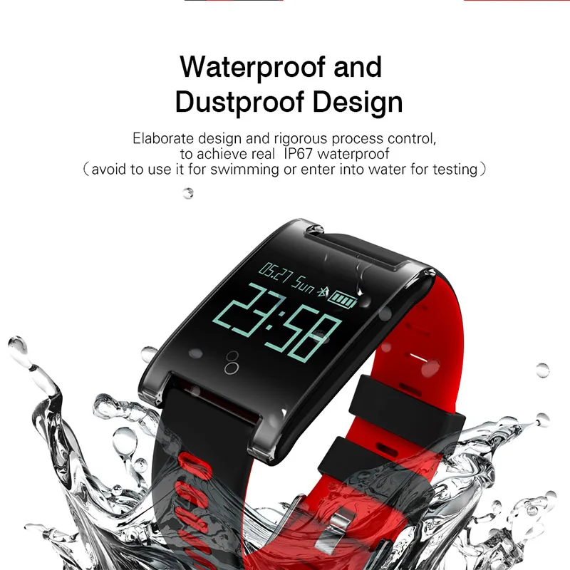 

New Year 2018 DM68 PLUS Smart Wristband Bluetooth Wristwatch Smart Band Heart rate monitor Blood pressure band wearable devices