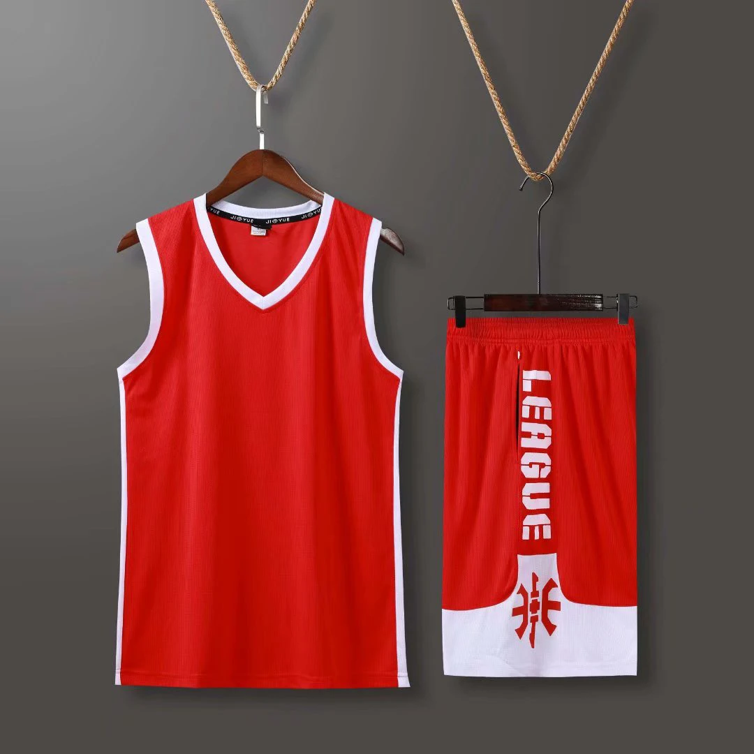 Сезон Мужские Простые баскетбольные Jerset комплект униформы спортивные костюмы дышащие