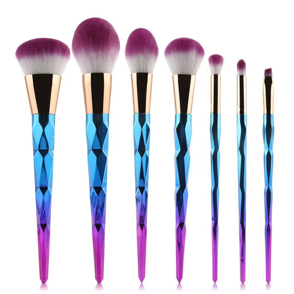 

2019 Fashion Girl Product 7PCS Make Up Foundation Eyebrow Eyeliner Blush Cosmetic Concealer Brushes Кисть для мкия zsmw