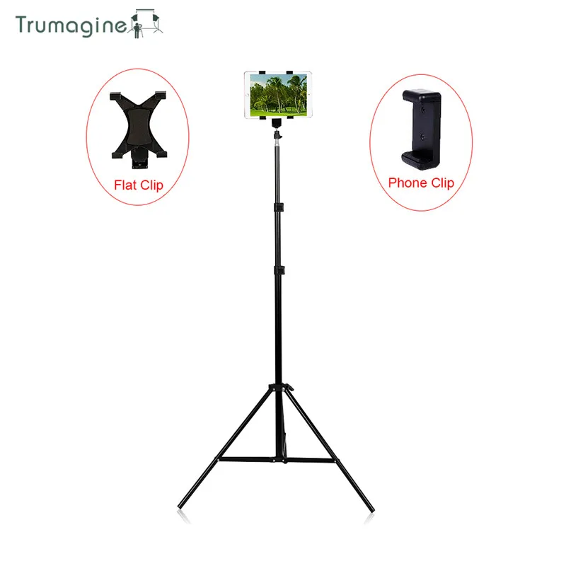 TRUMAGINE Universal Portable Aluminum Stand Mount Digital Camera Tripod For Phone iPhone With Bluetooth remote control