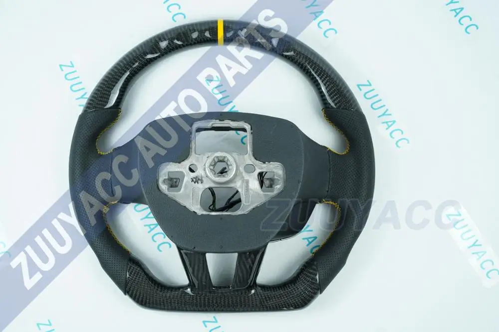 Рулевое колесо из углеродного волокна и кожи для Ford Focus MK3