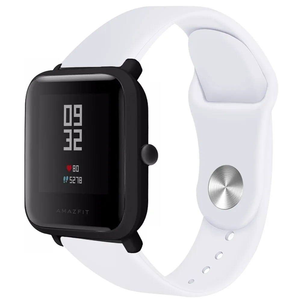 Силиконовый ремешок для Xiaomi Huami Amazfit Bip BIT PACE Lite Youth Smart Watch Band для Huami Amazfit Youth Bracelet ремешок - Цвет: 5