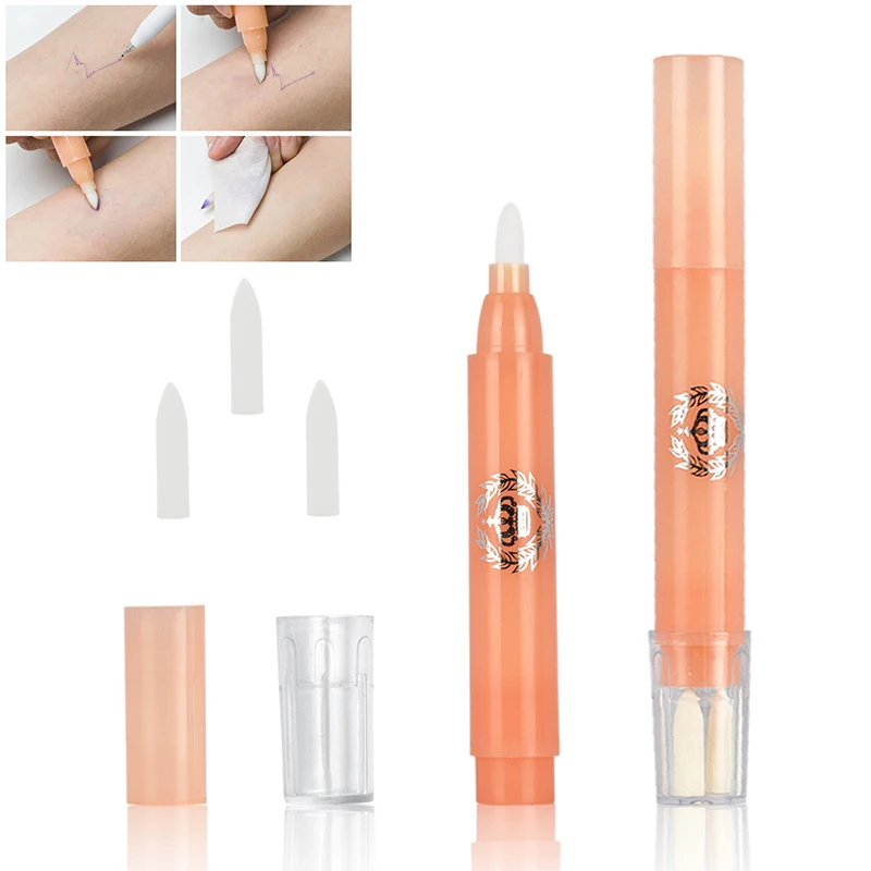 

Tattoo Marker Erasing Remover Pen Semi Permanent Makeup Tattoo Accessory With 3Pcs Tips Mark Erasing Pen for eyebrow and skin