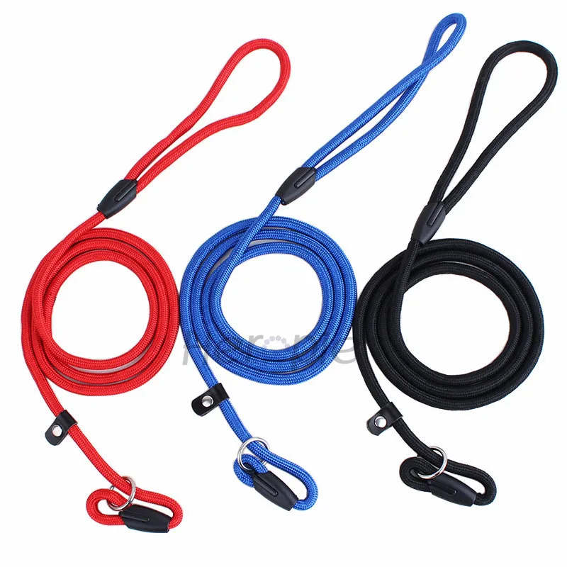 4-Colors-130cm-Pro-Pet-Dogs-Nylon-Rope-Training-P-Leash-Slip-Lead-Strap-Adjustable-Traction (3)