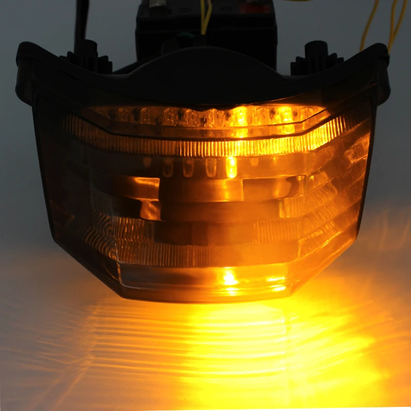 Nuoxintr Motorcycle Rear Turn Signal Tail Stop Light Lamps Motorcycle Dirt Bike Motocross Accessories for Yamaha FZ600 FZ6 FAZER