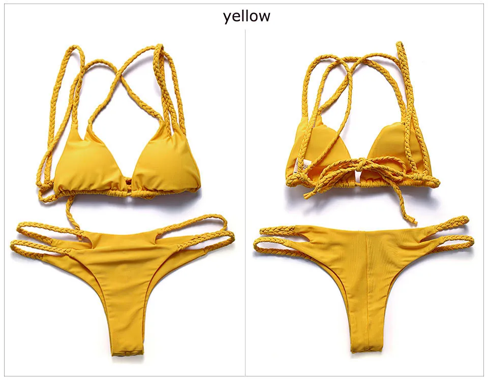 yellow bikini