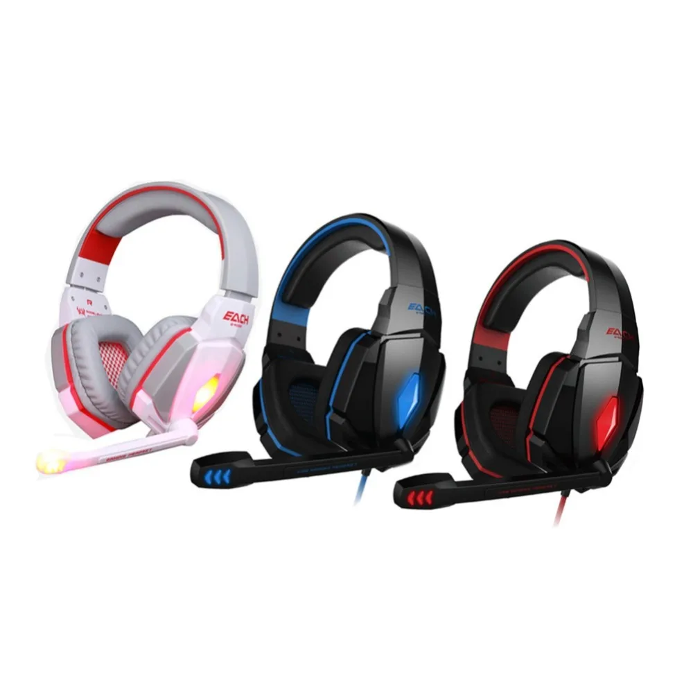 Gaming Headset Professional Over Ear Stereo 3 5mm Plug Gaming Headphone With Mic Soft cushion head pad and ear pad