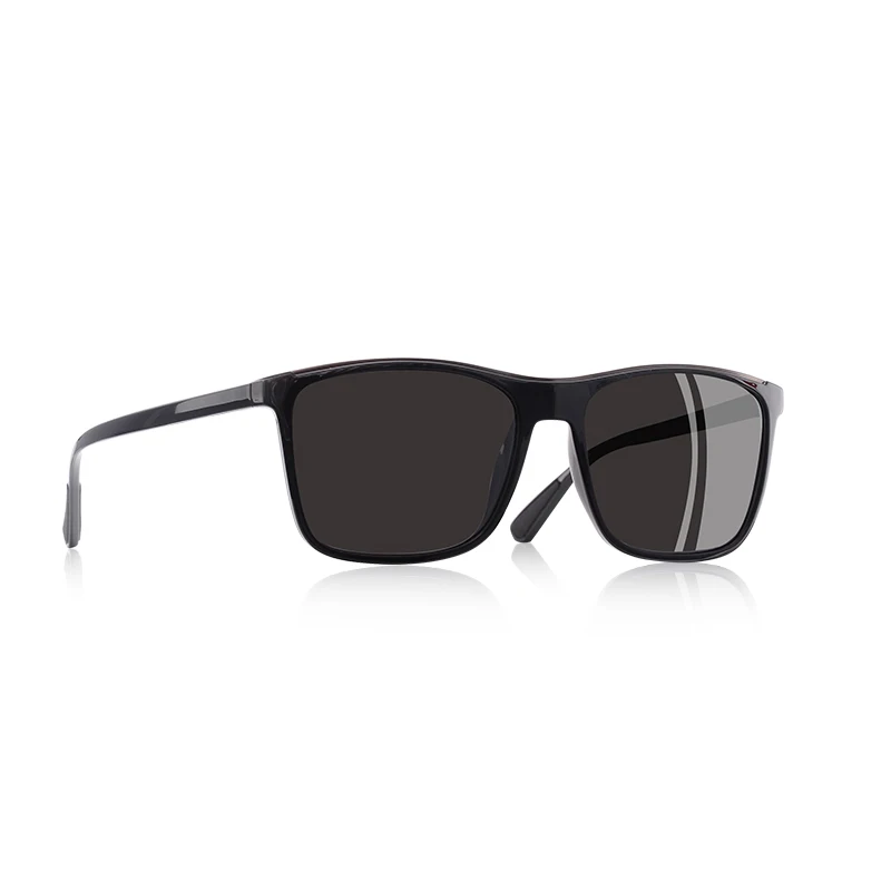 AOFLY, модные поляризационные солнцезащитные очки для мужчин и женщин, Ультралегкая оправа TR90, фирменный дизайн, Винтажные Солнцезащитные очки для вождения, мужские очки, UV400 - Цвет линз: C1 Bright Black