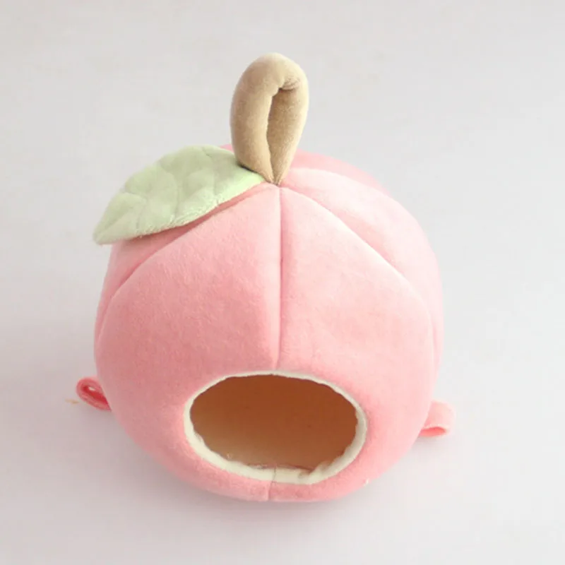 Mini Apple Small Pet House Cage Winter Warm Nest Cave Tunnel Toy Tube for Hamster Squirrel Animals Home Accessories Pet Supplies7