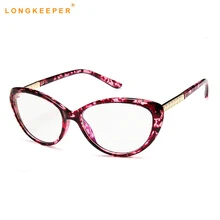 Оптический очки цветочный рамки кошачий глаз типовые очки близорукость S для женщин чистые прозрачные очки мужчин's цветок