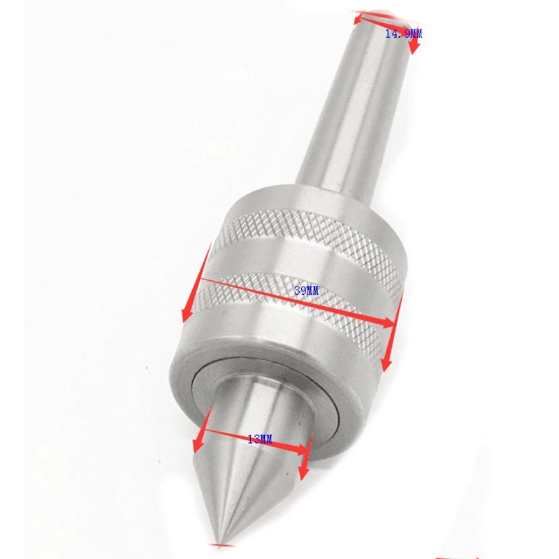 Promotion! Mt2 Precision Rotary Live Center Shaft Taper 2 Mt Triple Bearing Lathe Thread For Metal Lathe Turning