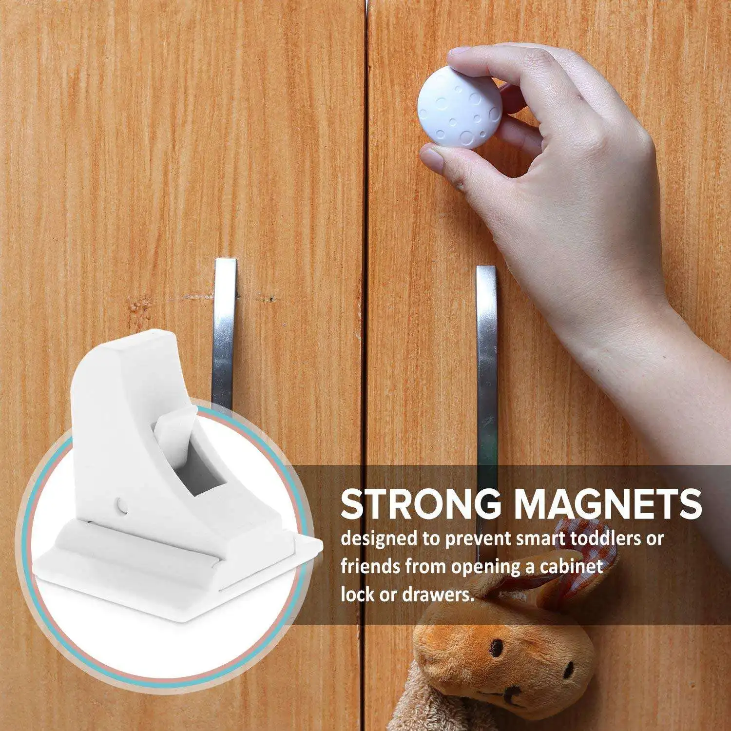 Замена ключа магнитный замок для шкафа-супер магнит для большинства брендовых детских шкафов и ящиков, брелок 2 посылка K
