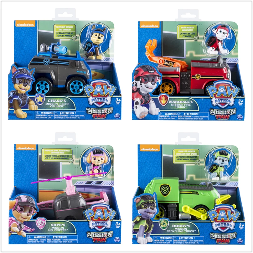 

Genuine Paw Patrol toys Jungle Rescue Tracker Chasing Apollo Dogs Brinquedos Paws Patrol Puppy Action Characters Children Gifts