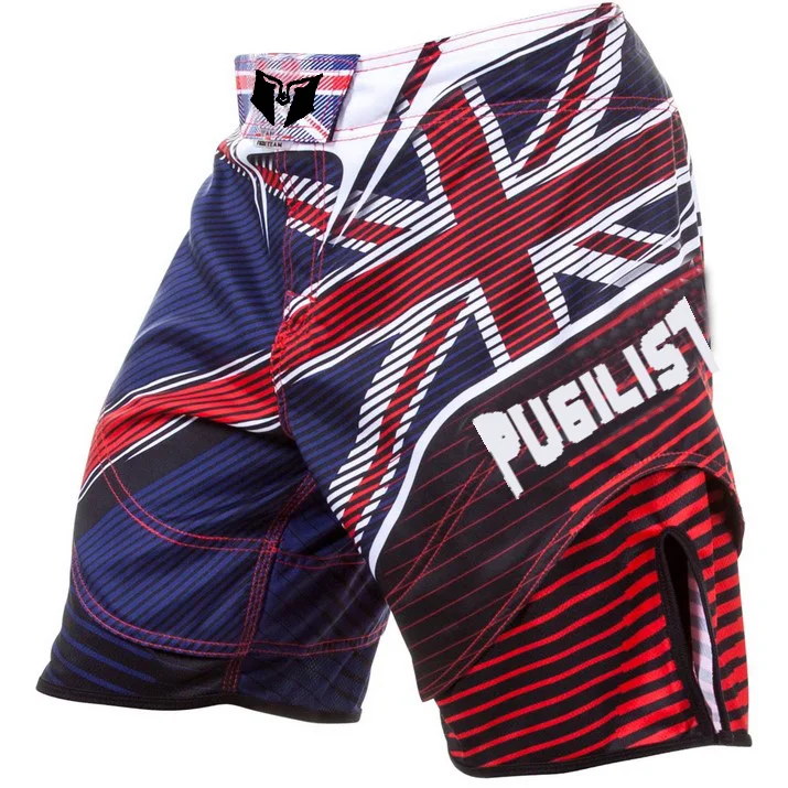

muay thai shorts MMA National flag hero fighting shorts fitness loose training Thai boxing shorts kick boxing Trunks