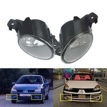 

ANGRONG Front Fog Light Lamps L&R No Bulb For Renault Clio Espace Master Koelos Laguna Modus