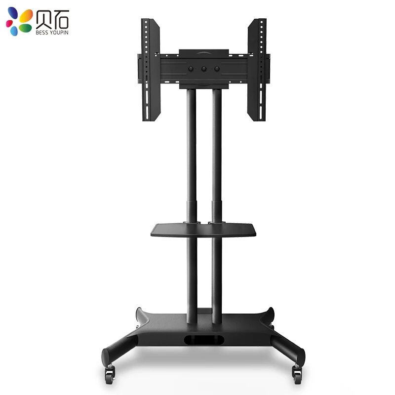 Soporte Universal de acero laminado en frío para Monitor LCD, marco de TV  todo en uno de pie móvil, 32-65 pulgadas, 1700 - AliExpress