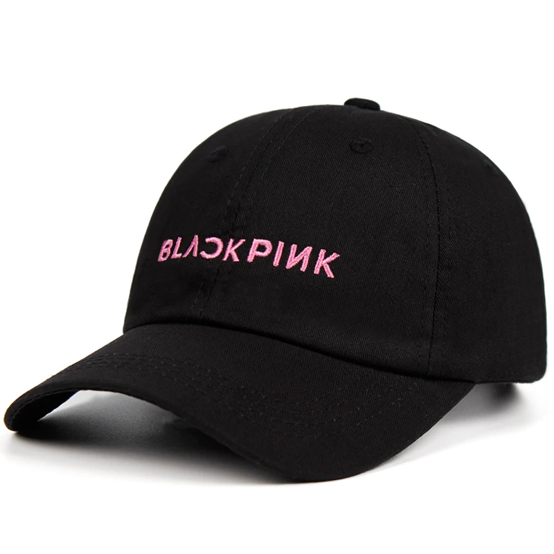 BLACKPINK 100% القطن التطريز أبي قبعة الكورية الغناء مجموعة قبعة بيسبول Snapback موضة الهيب هوب قبعة عطلة القبعات