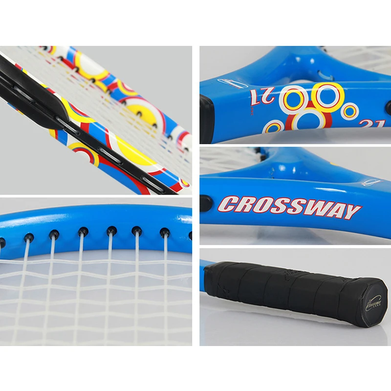 Ракетка для тенниса из углеродного волокна, 21 дюйм, ракетки с сумкой, размер 4 raquetas de tenis для детей 4-6 лет