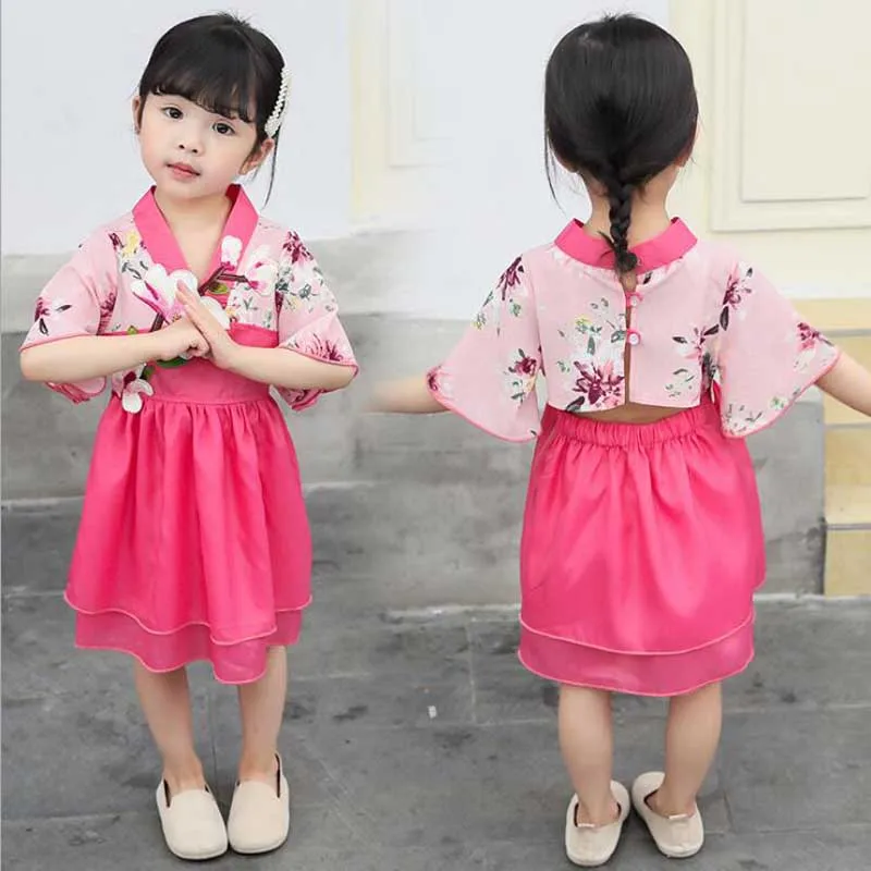 

2 Piece Children's Wear Girls Solid Color T-shirt Top + Pants Summer Bohemian Beach Clothing Set Summer Baby Roupas