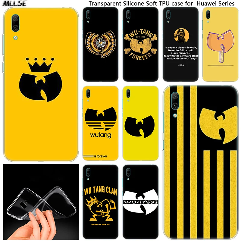 

Hot Wutang Forever HIP HOP Soft Silicone Case for Huawei Mate 10 20 Lite Pro Enjoy 8 9E Y6 Pro Y5 2017 Y7 Pro Y9 2019 2018 Cover