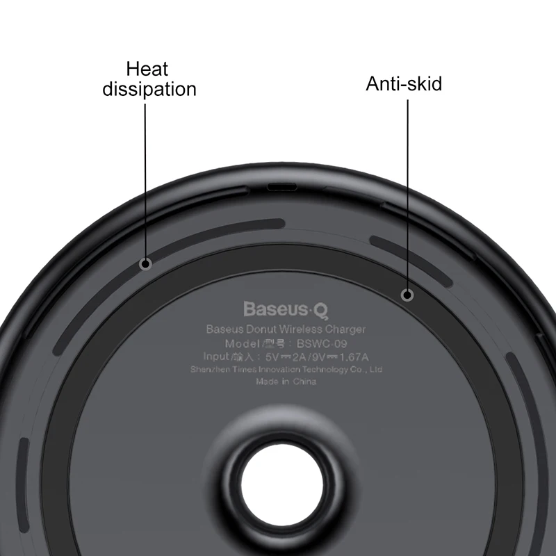 Baseus 15W Quick Wireless Charger For iPhone X 8 8 Plus Donut Fast Wireless Charging For Samsung S8 S7 Note 8 USB Charging Pad