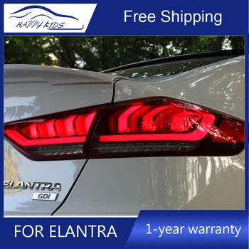 

Free ship by EMS LED Tail Lamp Rear Lights For Hyundai Elantra Avante 2016-2018 Tail Lights LED DRL+Brake+Park+Signal lights