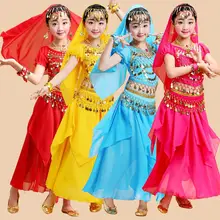 New Kids Belly Dance Costume Children Dance Costumes Girl Belly Dance Dancer Clothes Kid Indian Dance Costumes For Kids 4pcs/set