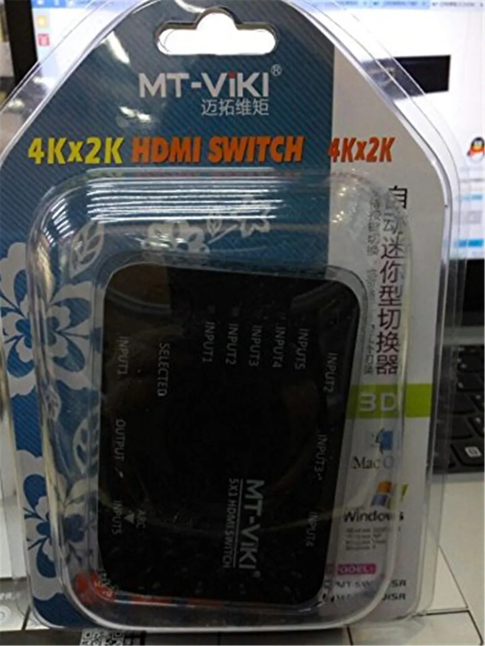 2017 оригинальные MT-VIKI 3x1 4 К Переключатель HDMI 3 входа 1 выход Коммутатор поддерживает 3D ИК-пульт контроллер селектор MT-SW301SR