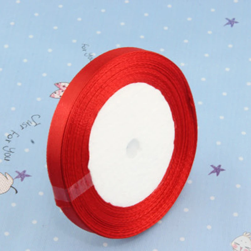 Roll Of Golden Amber 7mm Width Satin Ribbon HA02772 25 Yards 23 Metres