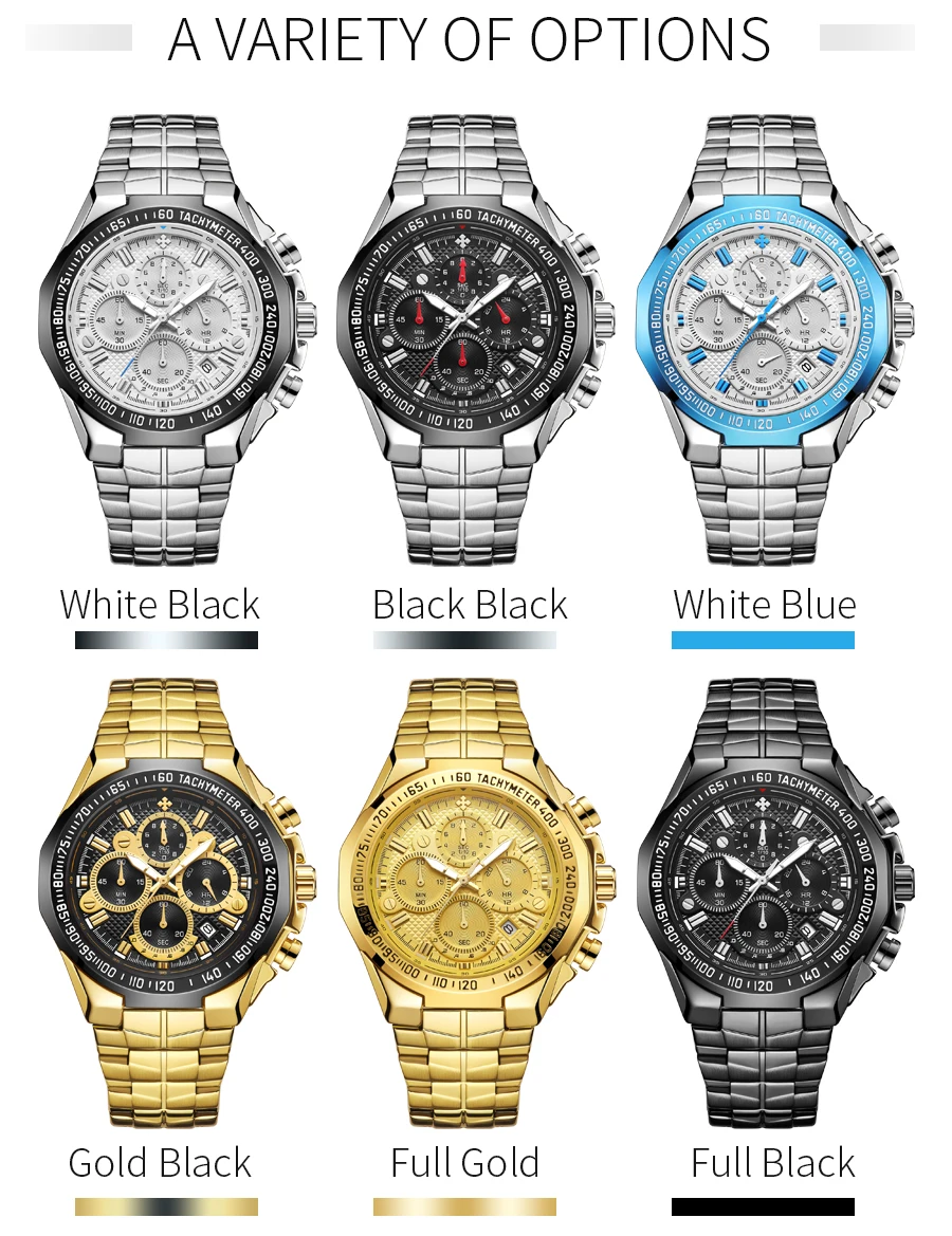 Мужские часы Топ бренд класса люкс Большой циферблат военные кварцевые часы водонепроницаемые наручные часы из нержавеющей стали reloj hombre