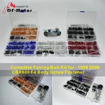 

Universal Fairing Motorcycle Acessories Screws Black Fairing Bolt Kit for Honda 1999 2000 CBR600 F4 Body Screw Fastener