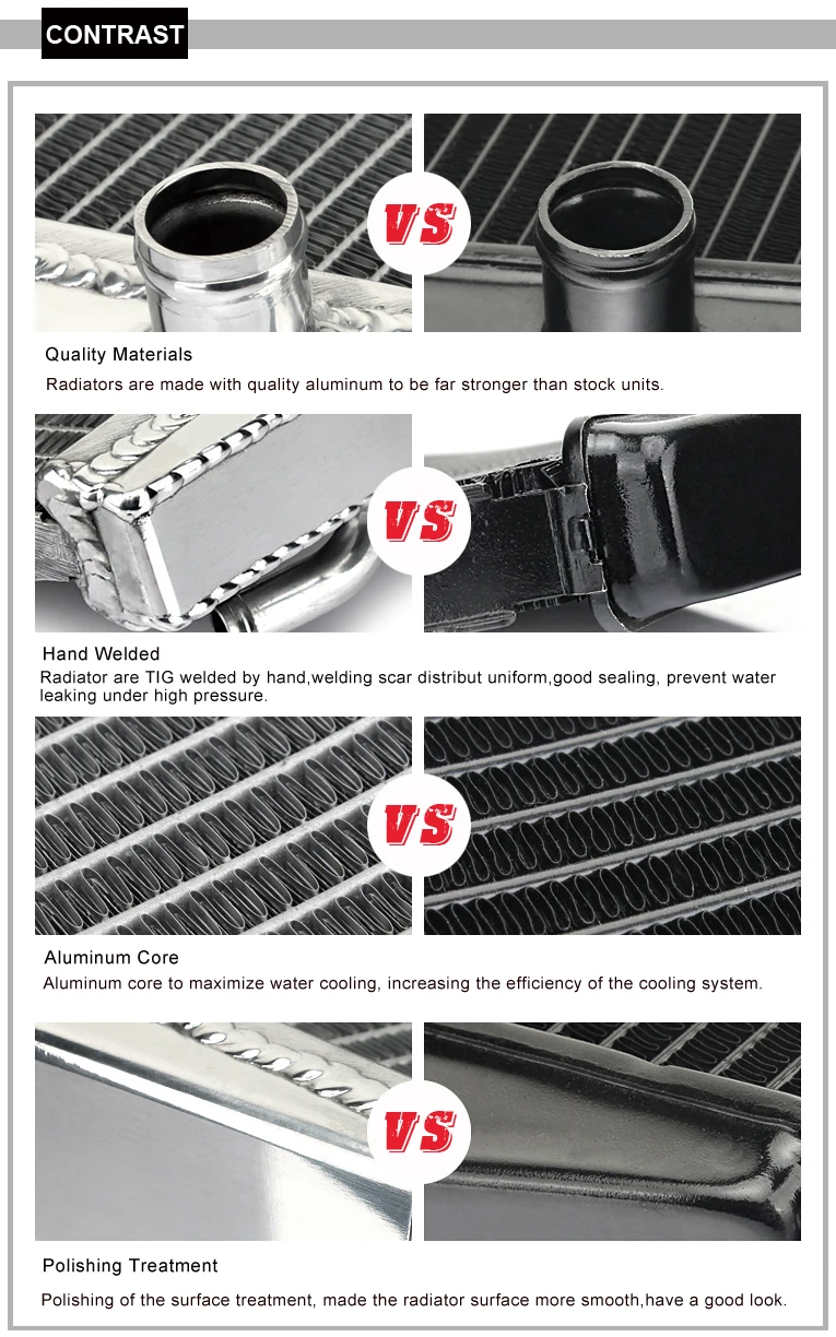 BIKINGBOY radiador del motor para SUZUKI GSXR GSX-R 1000, 2005 de 2006 K5 K6 de enfriamiento de agua de enfriador de aluminio Core