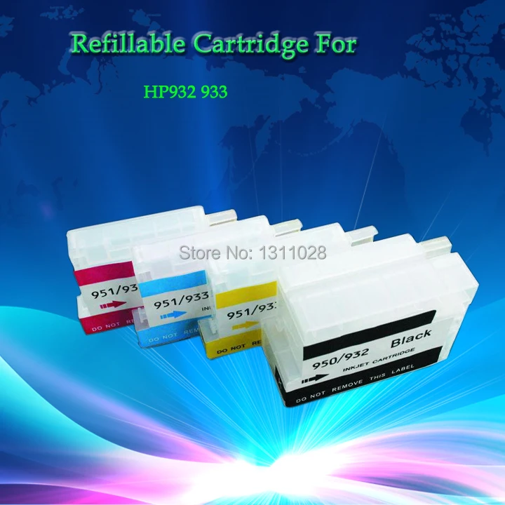 INK WAY refillable ink cartridge for HP 932 933 suitable for hp Officejet 6100 6600 6700 7110
